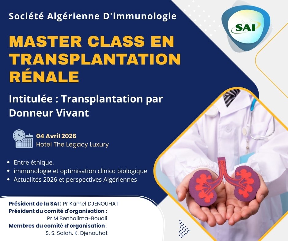 Master Class : Transplantation Rénale